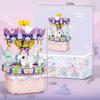 Carousel Ferris Wheel Building Blocks Toys Music Box Model Mini Blocks Toy For Girls Birthday Christmas Gift