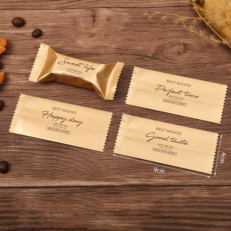 

Алюминиевая пленка Мешок для конфет «Ириска» Корова Конфеты Шоколад Упаковка Год Машина для запечатывания конфет