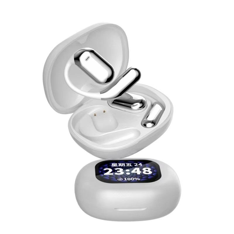Q16pro Vollfarb-Smart-Touchscreen Offenes BT-Headset V5.4 mit APP-Steuerung ENC-Geräuschunterdrückung Zero-Feeling-Tragegefühl Lange Akkulaufzeit