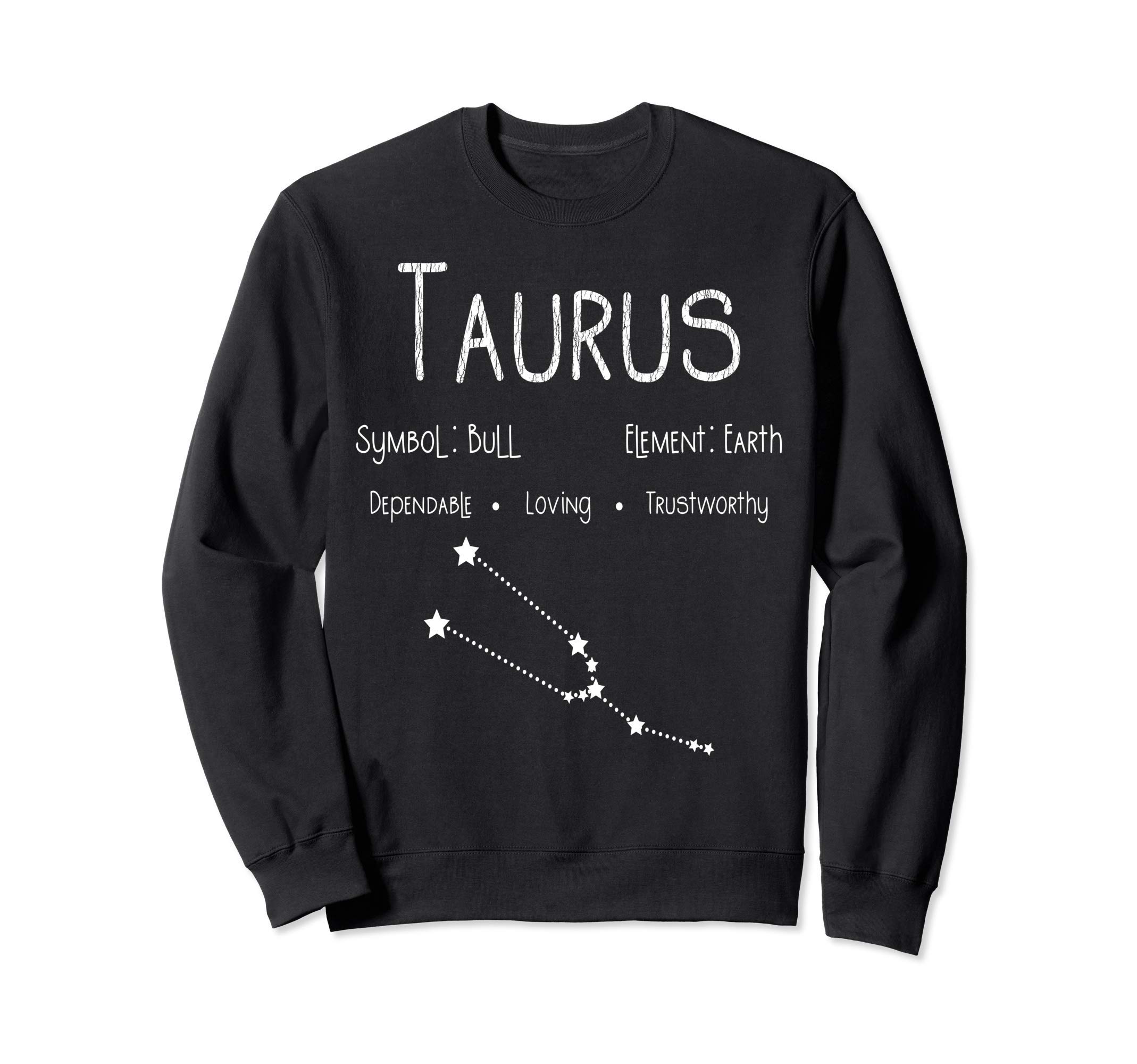 

Taurus Zodiac Birthday Gift Vintage Taurus Symbol Horoscope Birthday Sweatshirt чёрный