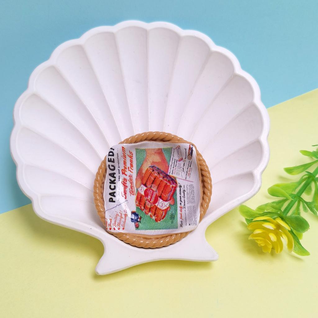 100PCS Cartoon Mini Plate Basket Doll House Miniature Playhouse Kitchen Scene Decoration Mini Basket Doll Accessories Toys