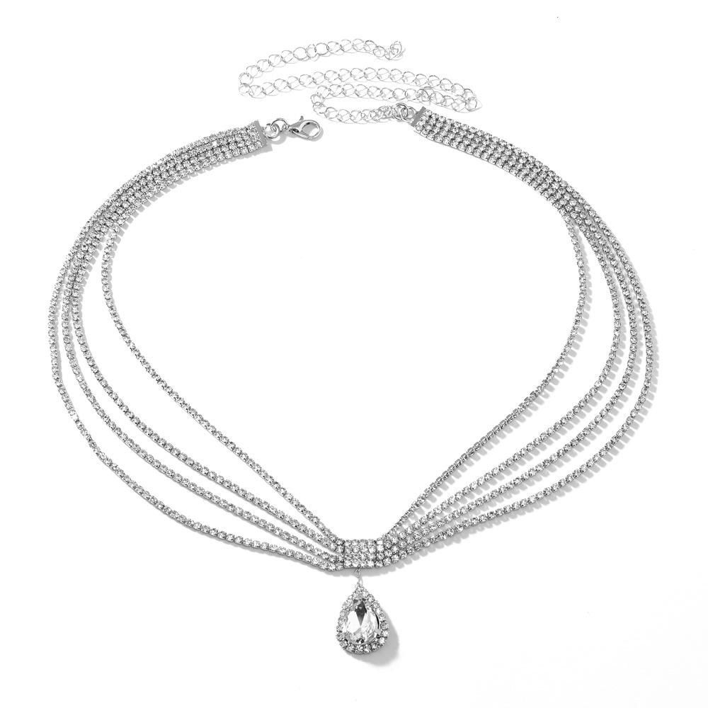 Kristall-Stirnanhänger, Augenbrauenanhänger, Kopfschmuck, Braut-Stirnkette, Wassertropfen-Stirnband, Kopfkette, böhmische ethnische Haar-Accessoires.