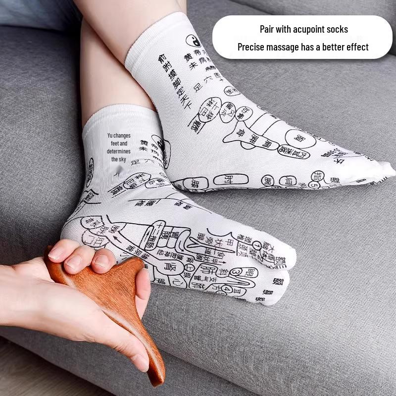 Băț de Masaj pentru Picioare Triangular Sparrow Wood pentru Acupresură și Reflexoterapie - Livrare Gratuită!