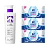 Little Arrow Repairing Smooth Shampoo and Vinda Flushable Wipes Set