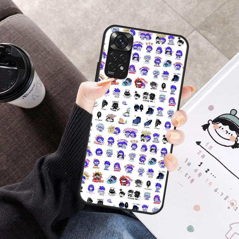 Omori Case For Xiaomi Redmi Note 11 10 9 8 12 Pro 10S 11S 12S Cover For Redmi 9 10 10A 9C 10C 12C