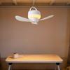 USB Rechargeable Ceiling Fan Light Silent Operation Ceiling Lamp Hanging Fan Light  Camping Tent