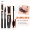 QIC eyeliner mascara set, eye makeup, slender and dense, waterproof and non-smudging 2 pcs