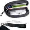 Waterproof Nylon Small Wallet Multi-Functional Card Case With Wrist Zippered Coin Purse Ladies Casual Quilted Travel Organizer