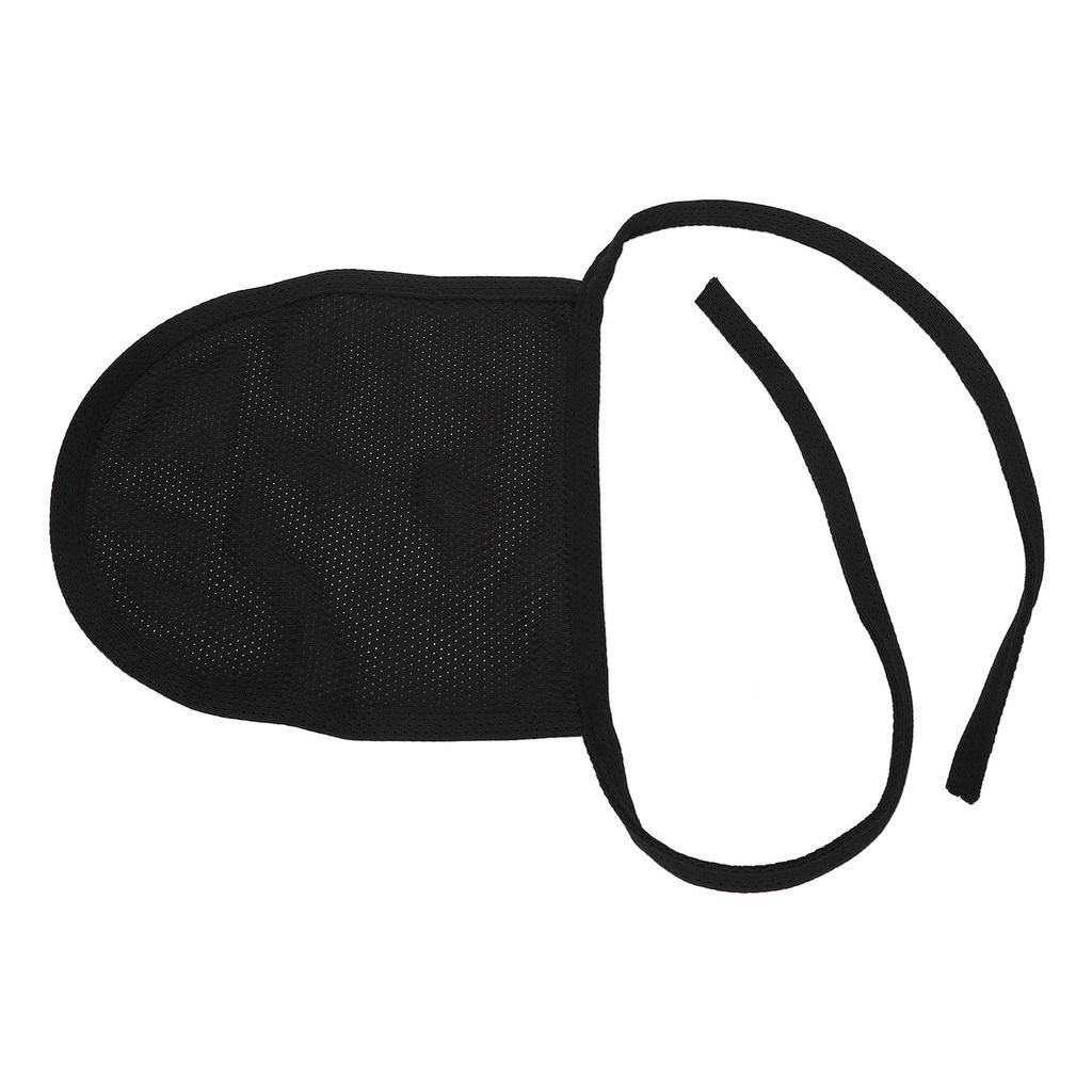 Single Layer Tracheostomy Guard Neck Stoma Cover Pure Cotton Full Throat Trachea Protector Black