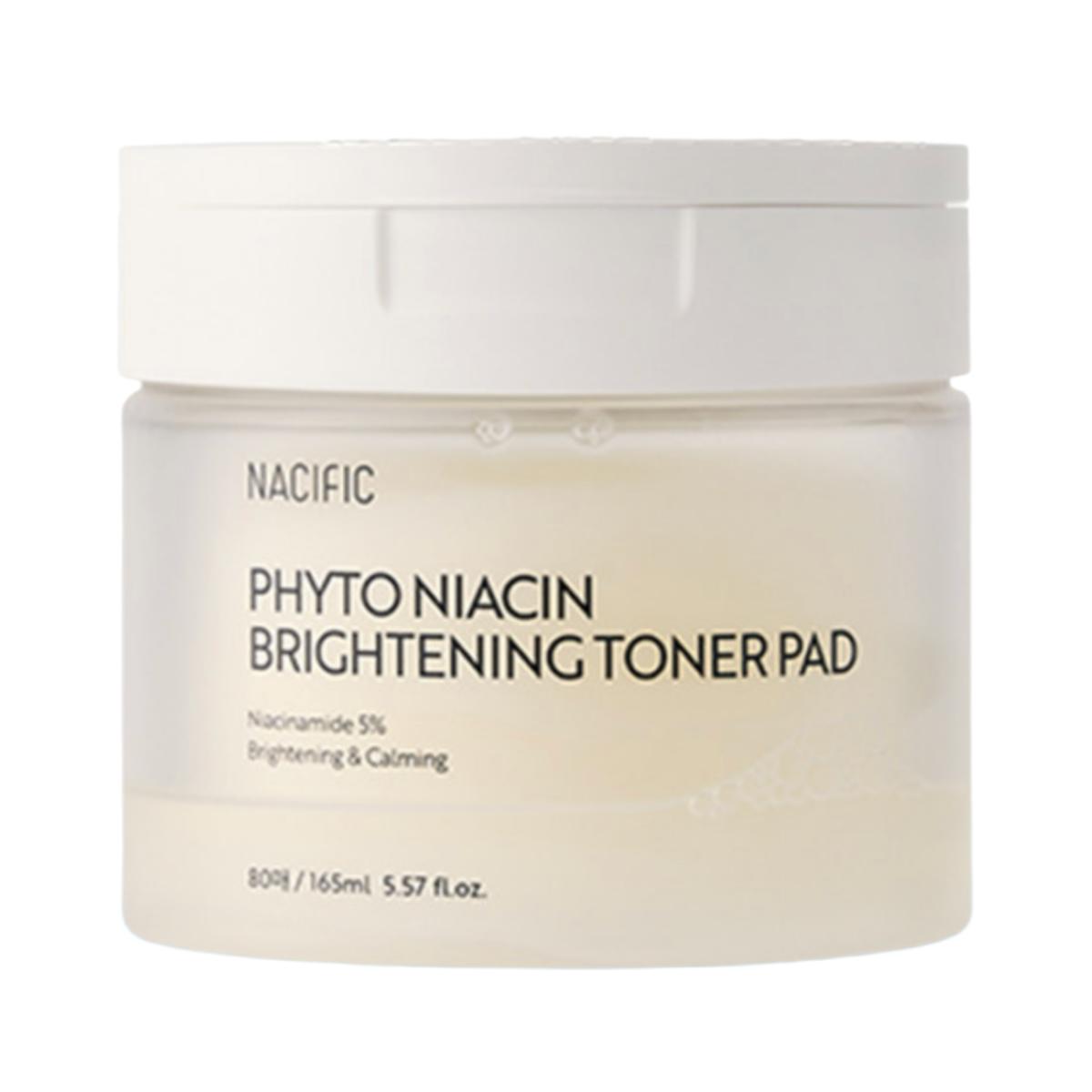 

NACIFIC Phyto Niacin Brightening Toner Pad 80 Sheets - Radiant Glow & Dark Spot Care Exfoliating Pads
