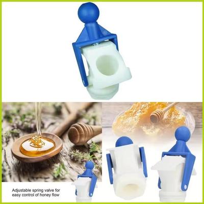 2 Pcs Plastic Bee Honey Tap Gate Valve Accessory for Beekeeping Extractor Equipment