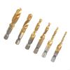 6Pcs High Speed Steel Composite Tap Drill and Tap Drill Bit Integrated Machine HX6C