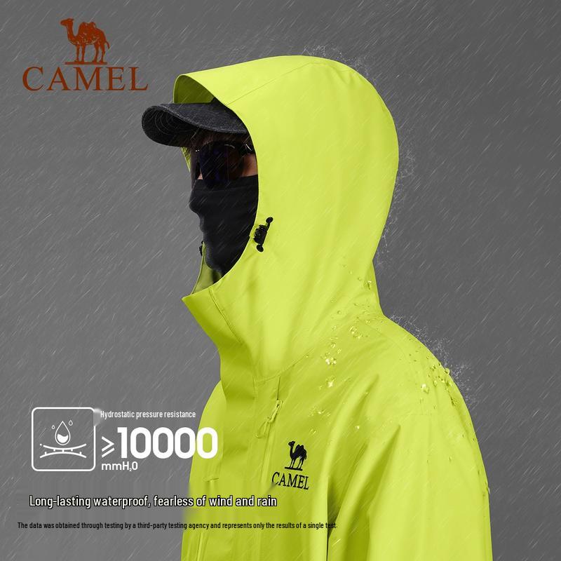 Camel Unisex Outdoor Windproof Waterproof Jacket