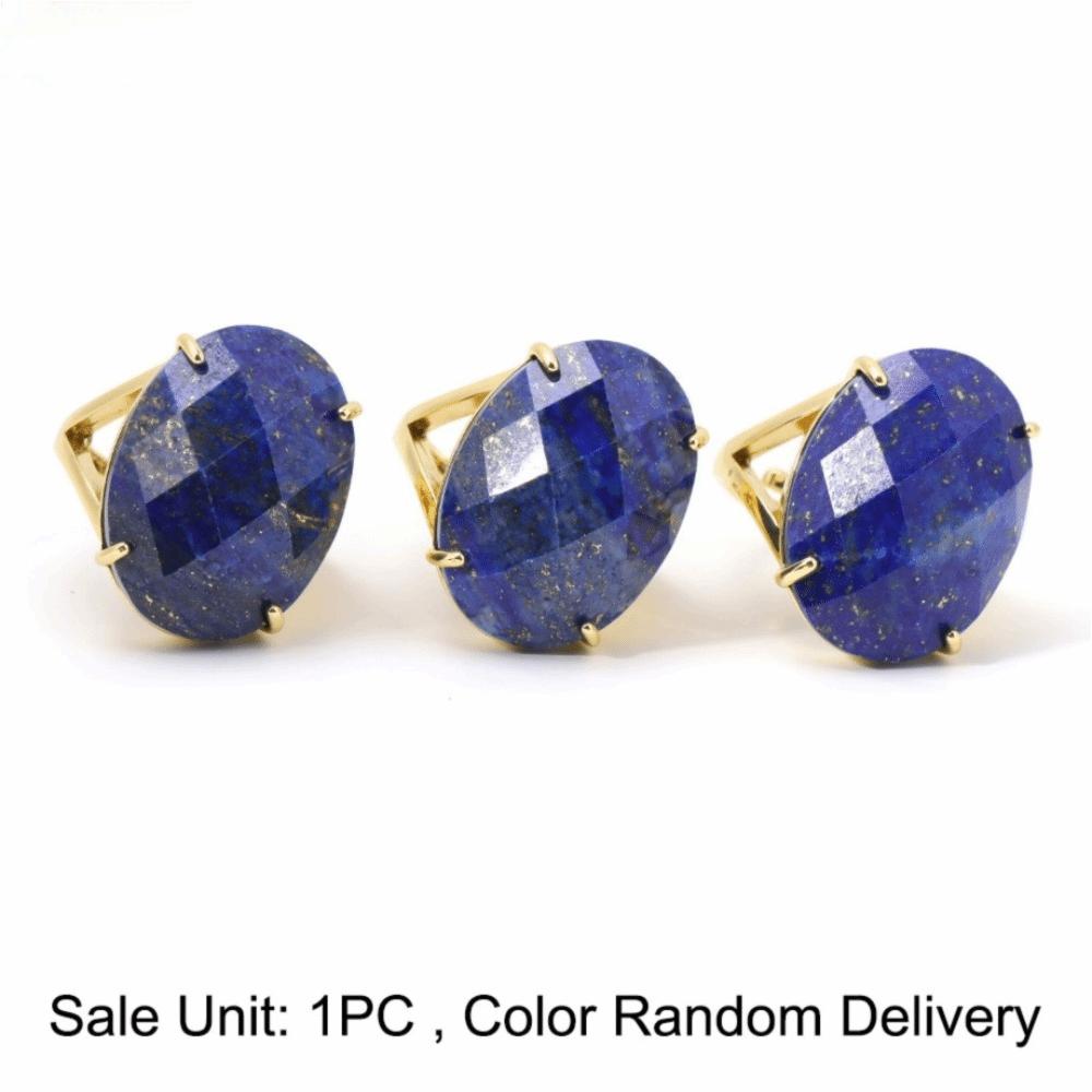 Simple Finger Rings Adjustable Open Rings Trend Ellipse Crystal Rings for Women