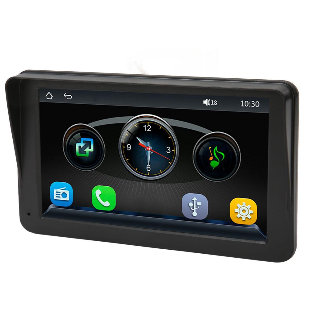 Car MP5 Player 7in Touch Screen Multimedia Player Multifunctional Car Stereo with Sun Visor LED