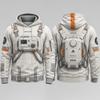 Women Desert Explorer 3D Printed Hoodie Polyester Pullover Outdoor Adventure Cosplay Long Sleeve Casual Sweatshirt Unisex