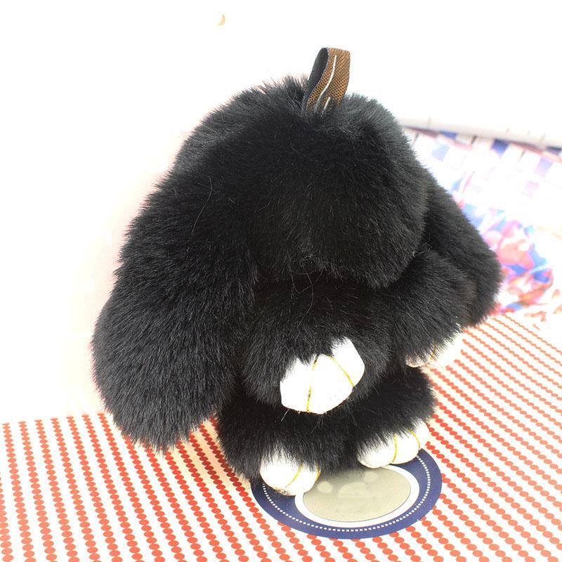 Roztomilý plyšový králíček Klíčenka Dámská Kožešinový Pom Pom Andělský Králík Kroužek na klíče Králík Pompom Plyšové Panenky Hračka Pro Dívky Taška Klíčenka do Auta 13cm