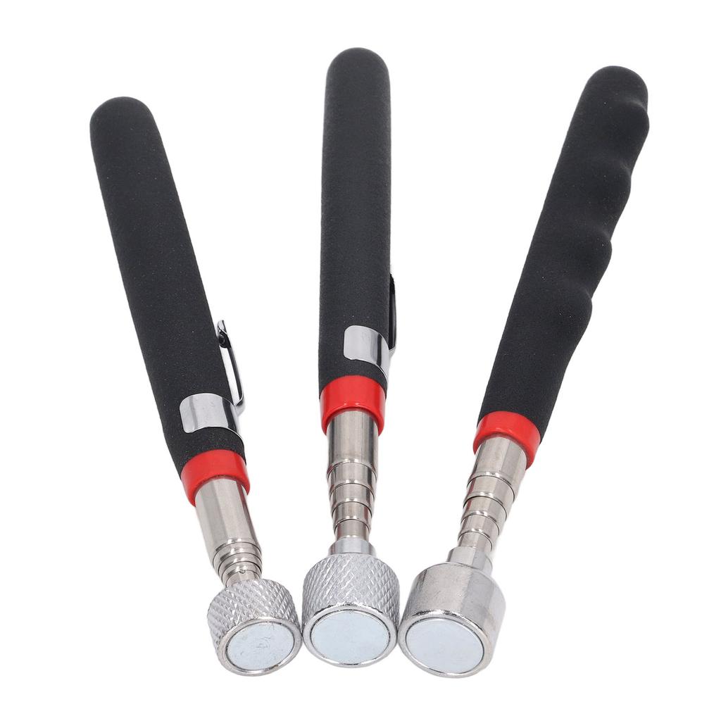 3Pcs Telescoping Magnetic Pickup Tool 10LB 15LB 20LB Retractable Pick Up Pen Kit for Garage Factory