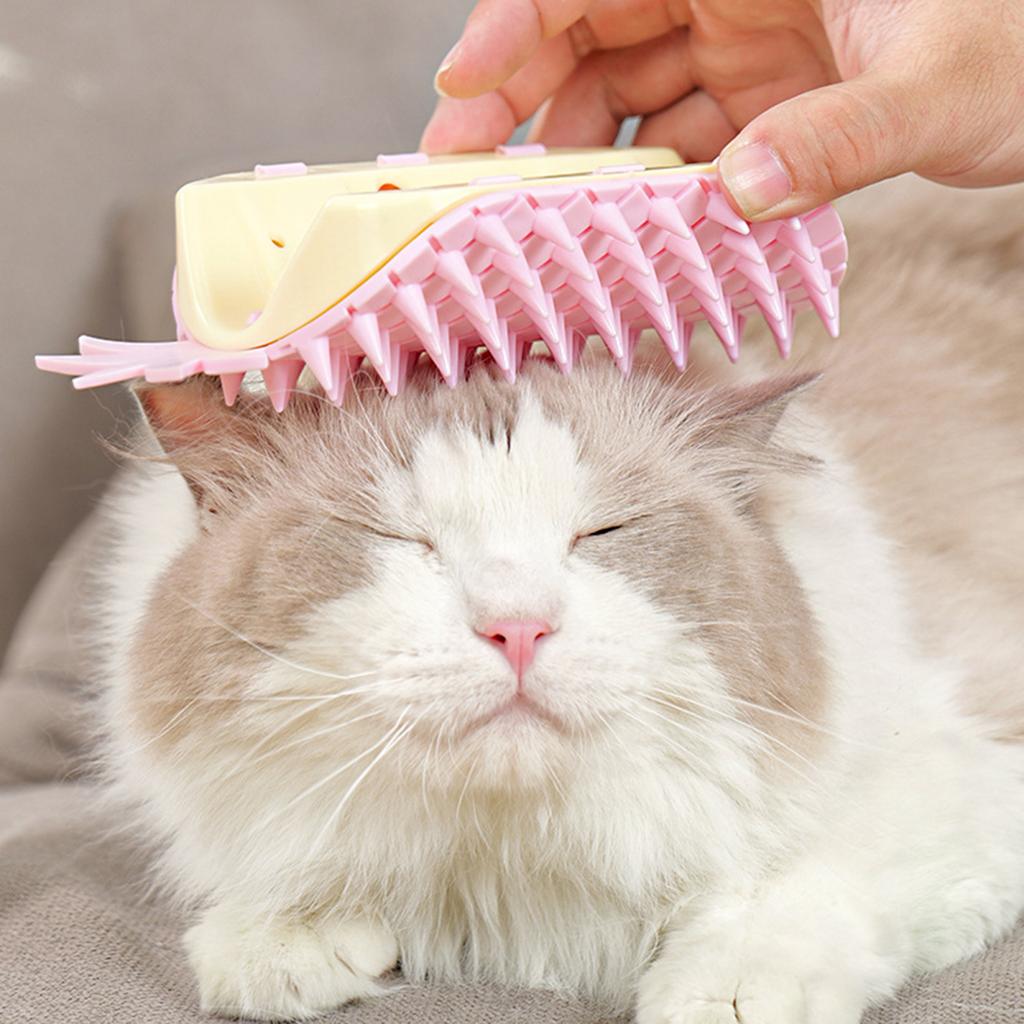 Yousheng Cat Self Groomer Pineapple Shape Cat Wall Corner Massage Comb with Catnip Cat Face Scratcher Grooming Brush for Long Short Fur Cats Dogs