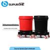 Premium Two-Bucket Mobile Car Wash Base with Wheels and Anti-Slip Design