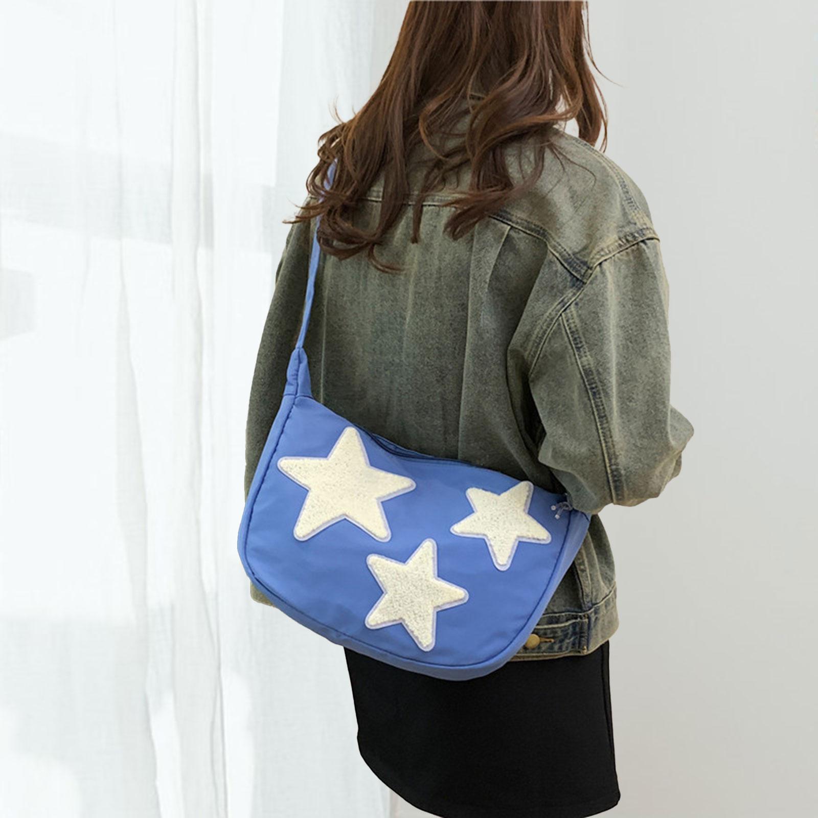 

Womens Crossbody Bag Female Underarm Bag Purse Adjustable Strap for Work Outdoor синий