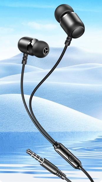 XO EP64 wired headphones 3.5mm jack in-ear black