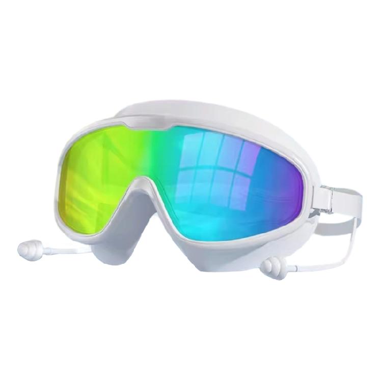 

AntiFogs Swim Goggles Adjustable Outdoor Swimming Glasses Large Frame Clearly View Swim Pool Glasses Not Leaking 1