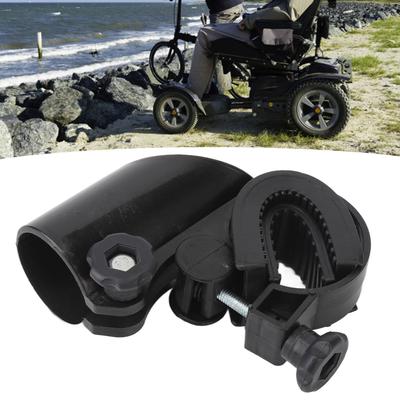 Support de Canne ABS Support de Rangement pour Canne Béquille pour Déambulateur Rollator Fauteuil Roulant