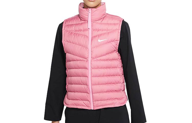 Nike Down Vests Women s Pink Stand Collar Moderate Other CU5097-614 XS