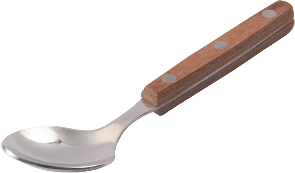 Yaksel Steak Spoon Set for Professional Made In Reinforced Wooden Handle That Feels Comfortable In the 12550 Knife, Fork, 3-Piece Use, Heat-Resistant