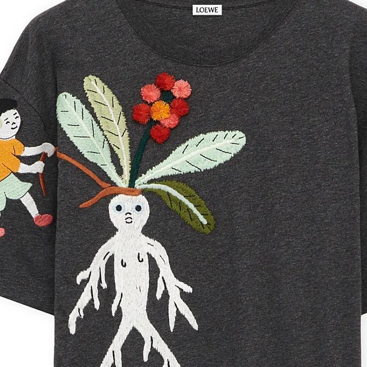 Loewe SS24 T Shirt Men's Dark Gray H526Y22XAK-8472
