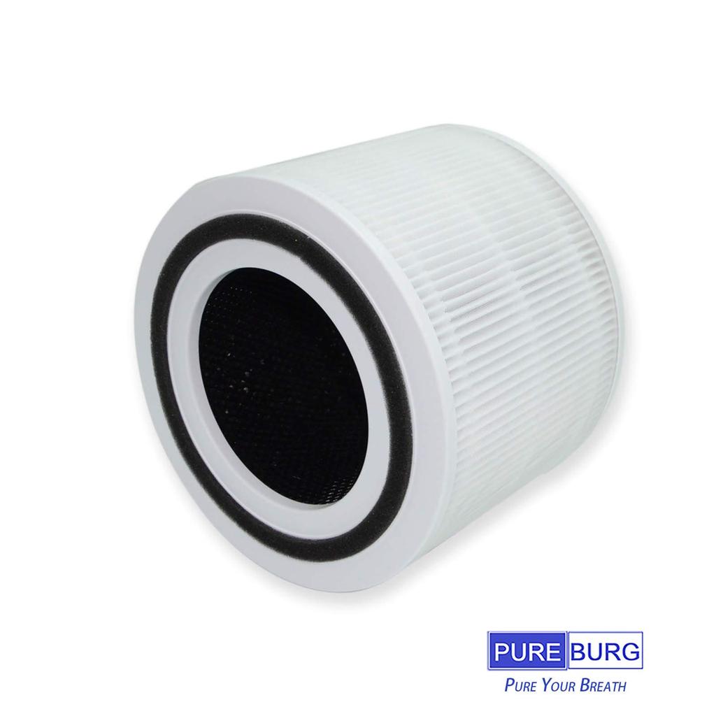 PUREBURG Compatible Filter for Levoit Core 300 P350 2 Pack H13 True HEPA Dust Collection Deodorizing Filter