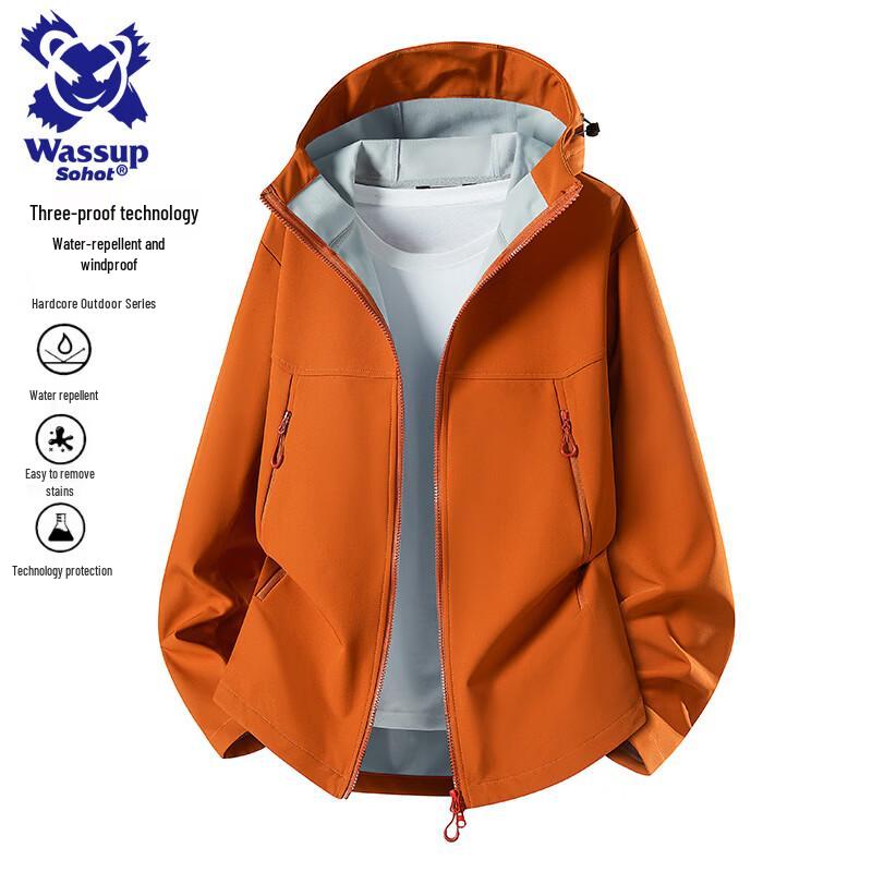 Wassup Sohot Men's Softshell Hiking Jacket
