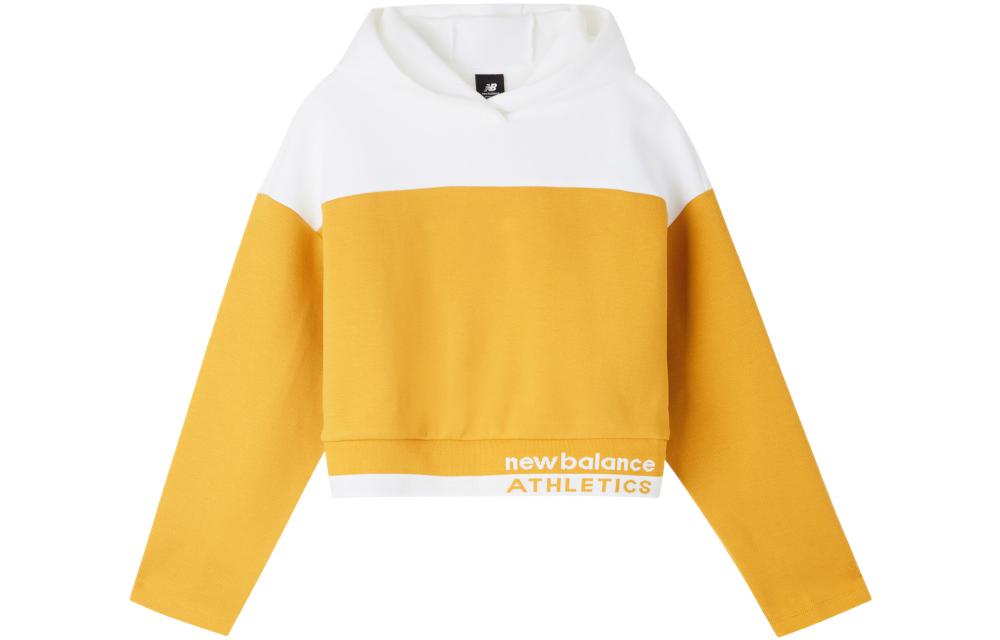 New Balance Sweatshirts Women s Yellow Hooded Moderate Regular AWT01500-VGL L