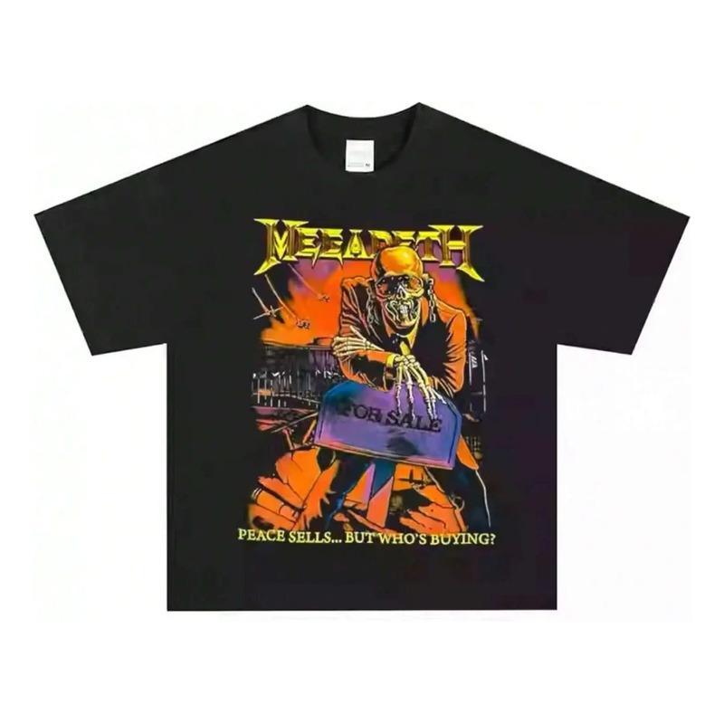 Camiseta Vintage Americana De Megadeth Rock Metal 2025 Stree S