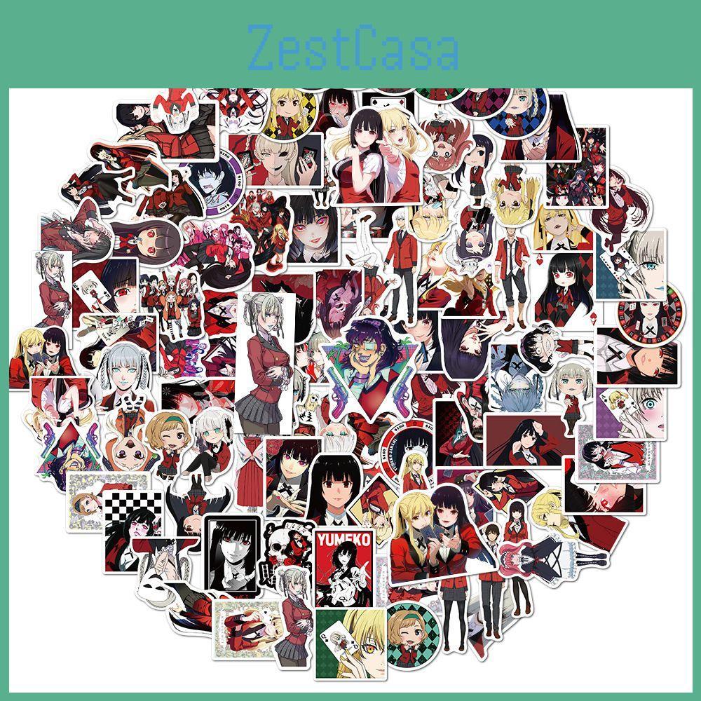 Multi-color Kakegurui Stickers Pack For Decorating Suitcases And Skateboards