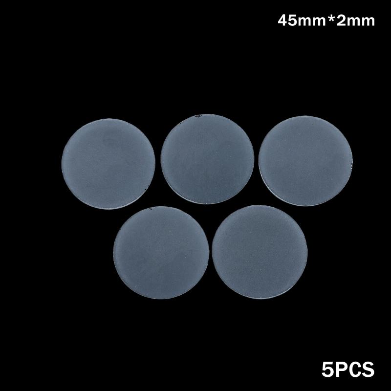 5 Stück Matts Glas Rund Flach Halbtransparent Frosted Glas Lampenschirm für LED Lampe Deckenleuchte Taschenlampe