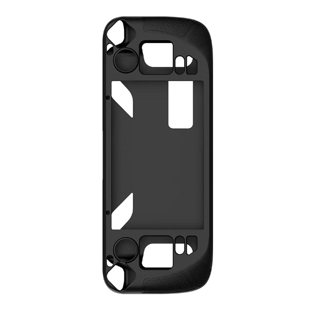 Silicone Game Console Full Cover Anti Slip Protective Case Cover with Foldable Bracket Replacement Accessories for Steam Deck