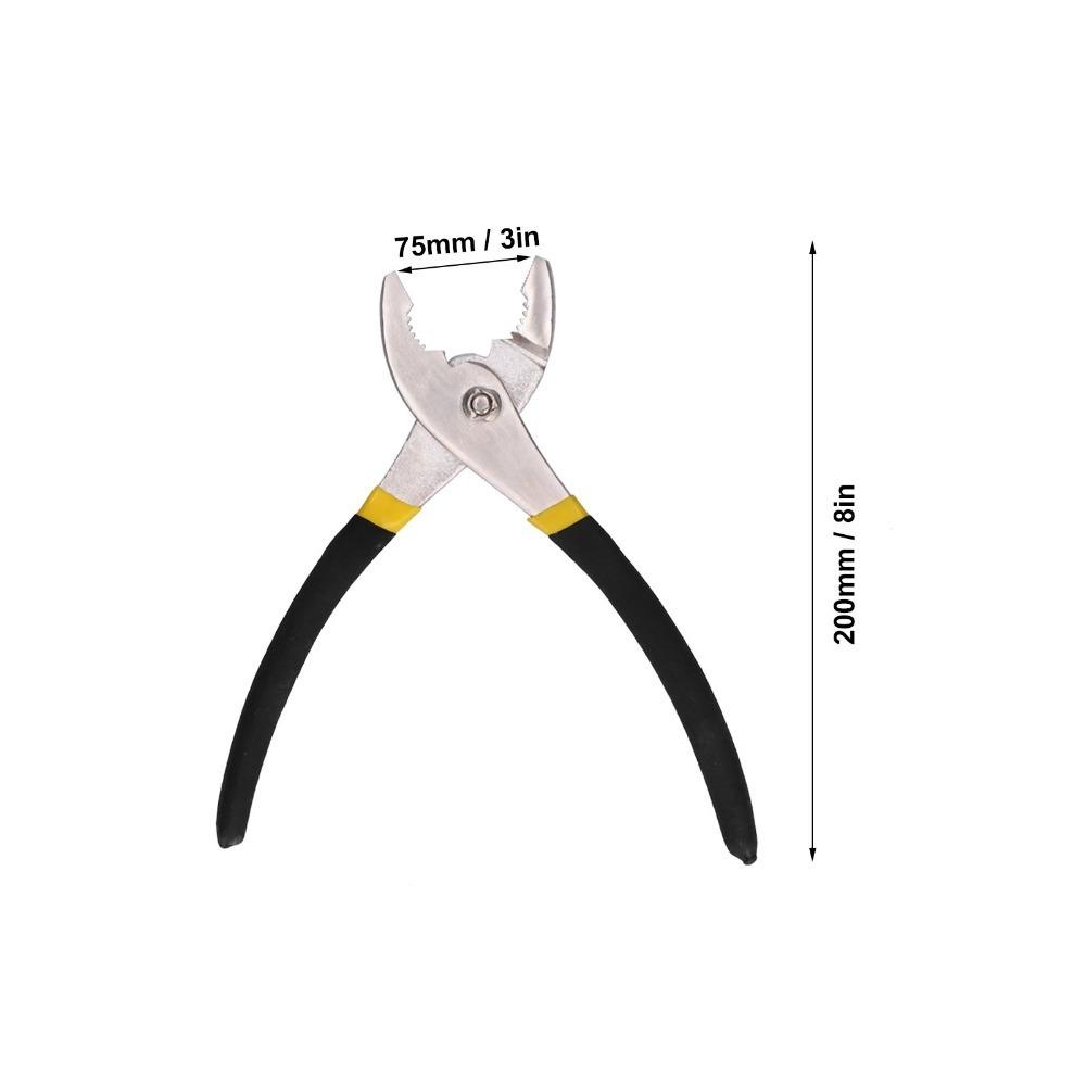 Steel Pliers Slip Joint Pliers Plastic Handle Heavy Duty Pliers Convenient Hand Pliers Home Repair