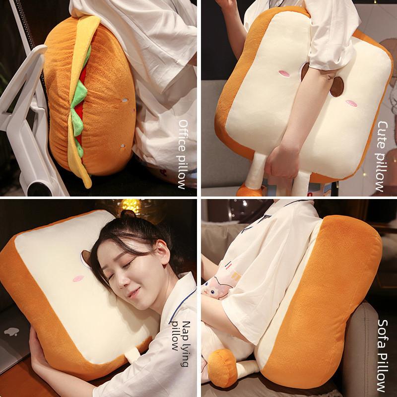 Pillow Soft Plush Cushion With Cartoon Print For Living Room Home Decor