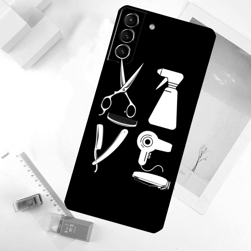 Hair Stylist Hairdresser Phone Case For Samsung Galaxy S24 FE S23 Ultra S21 S22 S25 Ultra S9 S10 Plus S20 FE Cover