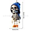 Skull Acrylic Colorful Car Hanging Decoration For Retro Halloween Decor Home