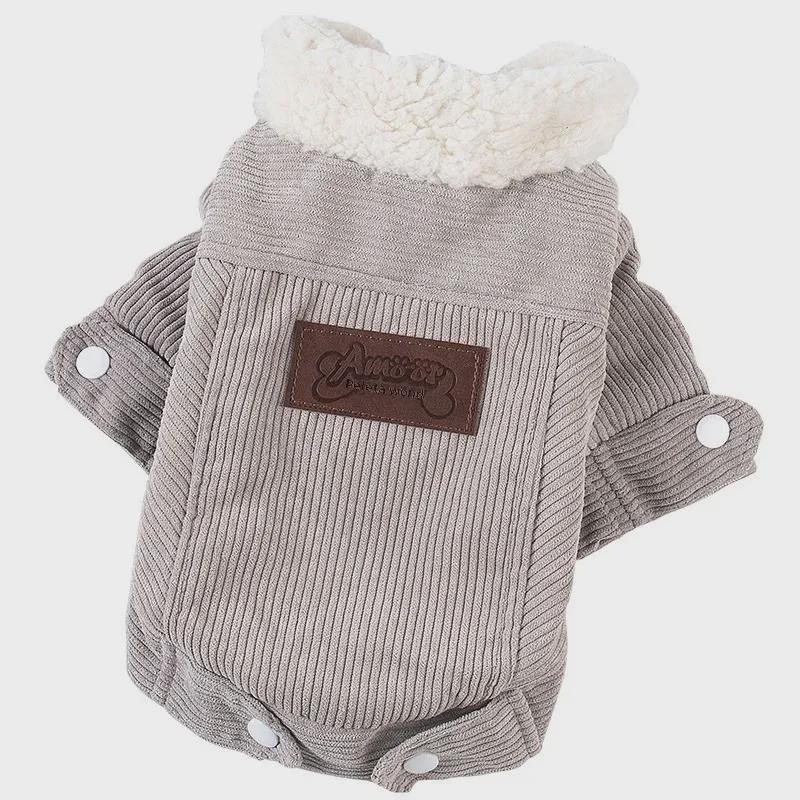 Autumn and Winter Plush Thickened Lambswool Vest for Small Dogs Warm CuteClothing