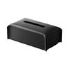 PU Leather Tissue Box Rectangular Paper Towel Container Elegant Tissues Storage Case Refillable Napkin Dispenser