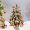 45cm Table Decorations Small Mini Xmas Christmas Tree Light And Led With Ornaments Hanging White S2C7