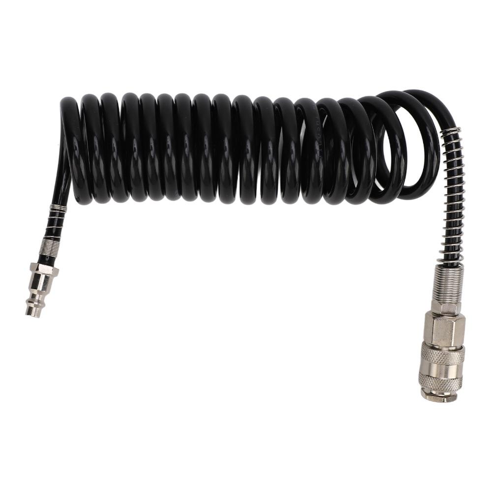 3 Meters Length Coiled Air Hose Coiled Flexible Coiled Air Hose Air Compressor Coil Hose Garage