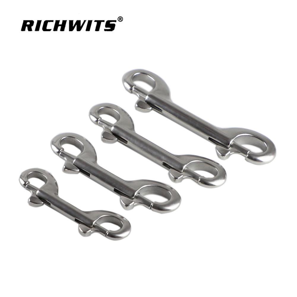 

Двусторонний пружинный крюк из нержавеющей стали для дайвинга 76mm-304, 35g