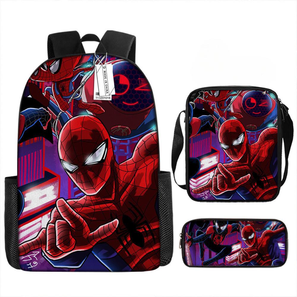 Mochila de Desenho Animado Mochila Escolar Estampada Estojo Bolsa Ombro