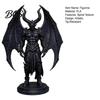 Durable Textured Statue Demon Angel with Armor And Wings, 3D Printed Gothic Sculpture Dark Style Decor for Desk Shelf, Fantasy Home Decor, Halloween