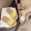 Versatile casual commuter wind one-word cool slippers summer new daily soft sole not tired foot platform slippers beach shoes